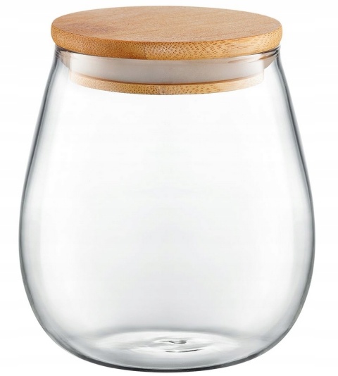 AM-BELLY SZKL.SŁOIK Z BAMBUSOW POKR.1000ML