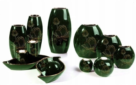 CERAMIKA DEKORACYJNA C/AMORA2/ŚWI/4 8X8X15/X2 C.ZIEL+Z