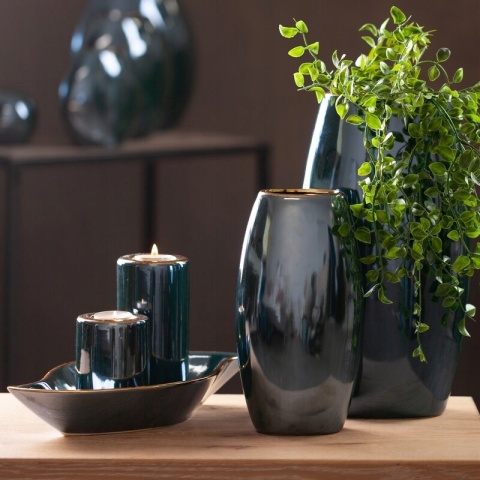 CERAMIKA DEKORACYJNA C/AMORA2/ŚWI/4 8X8X15/X2 C.ZIEL+Z