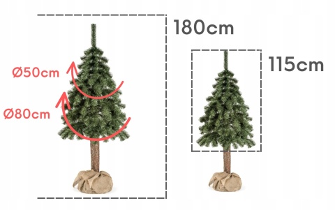 CHOINKA NA PNIU 1,80M