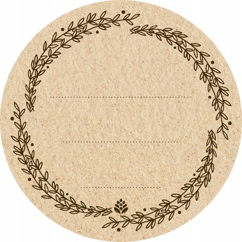 Etykiety okrągłe fi 66,5mm zakrętki/słoiki - 20szt 660050