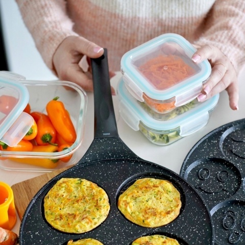 K NIGHOFFER LARGO KOMPLET POJEMNIKÓW BOROKRZEMOWYCH 300/500/800ML POKRYWA PP USZCZELKA SILICO KW