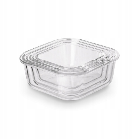 K NIGHOFFER LARGO KOMPLET POJEMNIKÓW BOROKRZEMOWYCH 300/500/800ML POKRYWA PP USZCZELKA SILICO KW