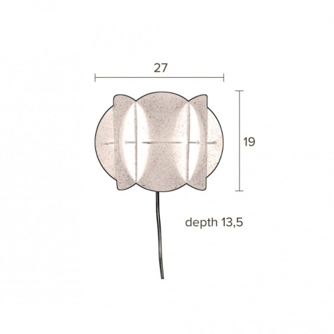 Lampa ścienna Corridor czarna 27cm Dutchbone