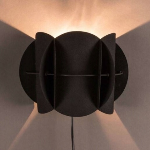 Lampa ścienna Corridor czarna 27cm Dutchbone