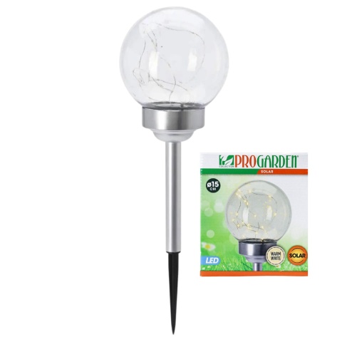 Lampa solarna 15cm kula MICRO LED