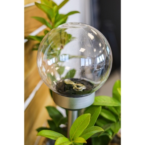 Lampa solarna 15cm kula MICRO LED