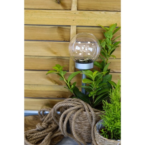 Lampa solarna 15cm kula MICRO LED
