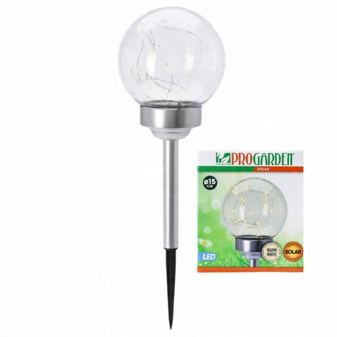 Lampa solarna 15cm kula MICRO LED