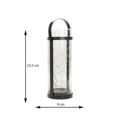 Lampion solarny ogrodowy 23 cm LED