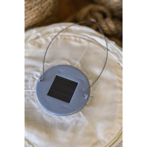 Lampion wiszący solarny biały BOHO 102 cm Lumineo