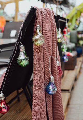 Łańcuch świetlny z kolorowymi żarówkami LED 10 szt