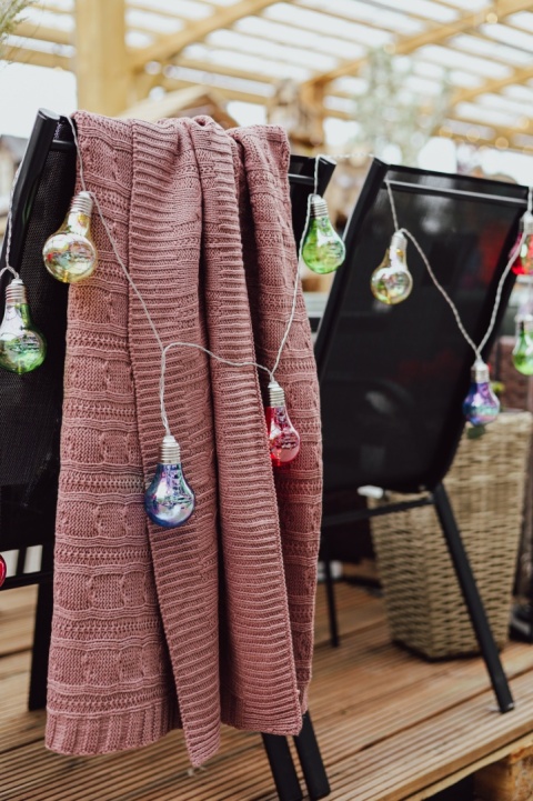 Łańcuch świetlny z kolorowymi żarówkami LED 10 szt