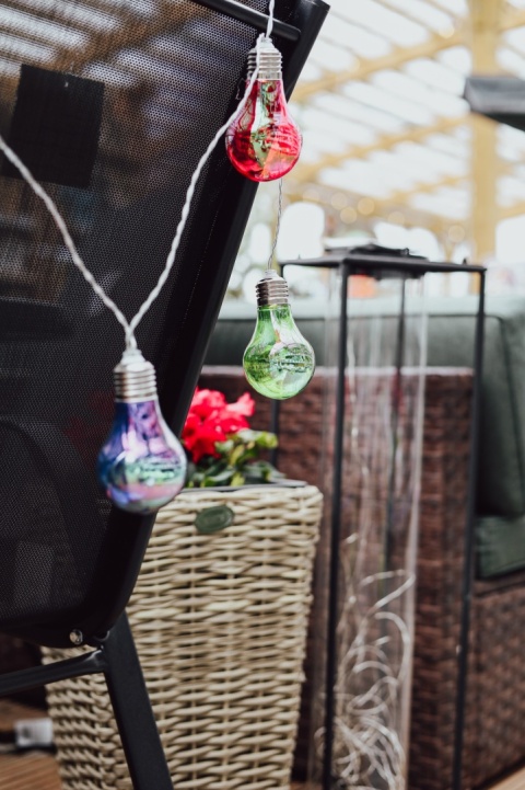 Łańcuch świetlny z kolorowymi żarówkami LED 10 szt