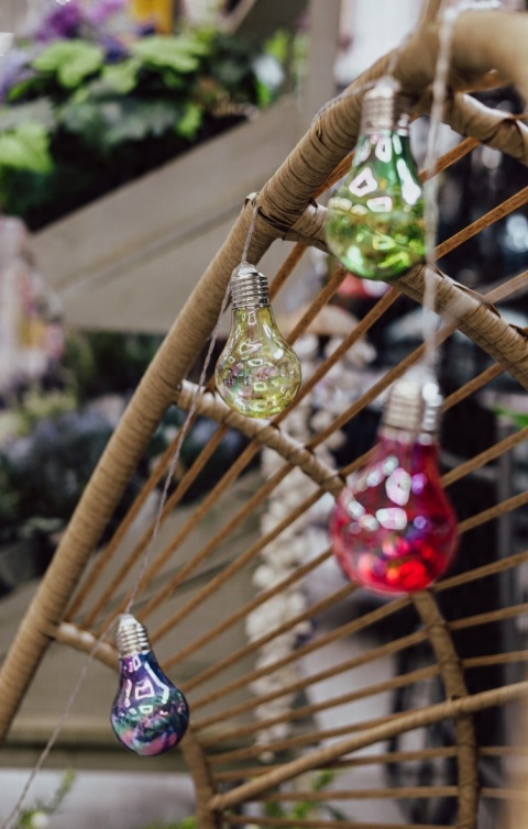 Łańcuch świetlny z kolorowymi żarówkami LED 10 szt