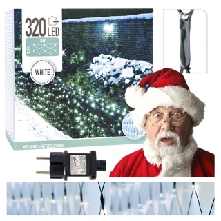 Oświetlenie zewnętrzne świąteczne lampki Boże Narodzenie 320 WHITE OUTDOOR