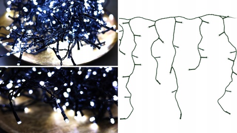 Oświetlenie zewnętrzne świąteczne lampki Boże Narodzenie 90 WHITE OUTDOOR