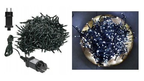 Oświetlenie zewnętrzne świąteczne lampki Boże Narodzenie 90 WHITE OUTDOOR