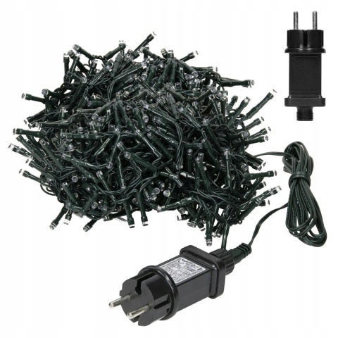 Oświetlenie zewnętrzne świąteczne lampki Boże Narodzenie 90 WHITE OUTDOOR