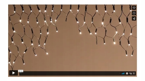 Oświetlenie zewnętrzne świąteczne lampki Boże Narodzenie LED NET 300X60CM