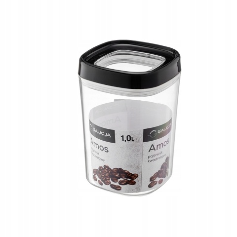 POJEMNIK KW. AMOS 1000ml 29570 CZARNY