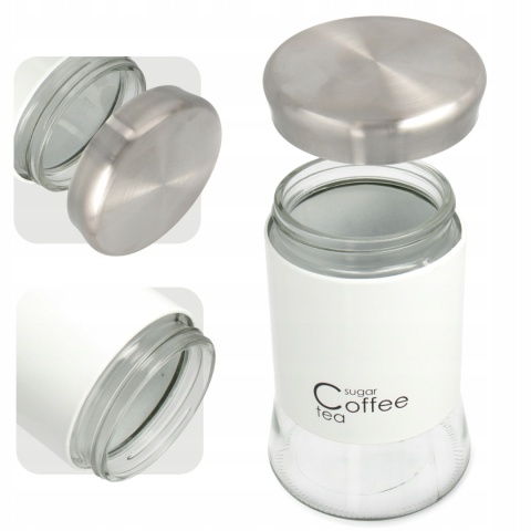 POJEMNIK SZKL. 1000ml GRENO 24732 BIAŁY