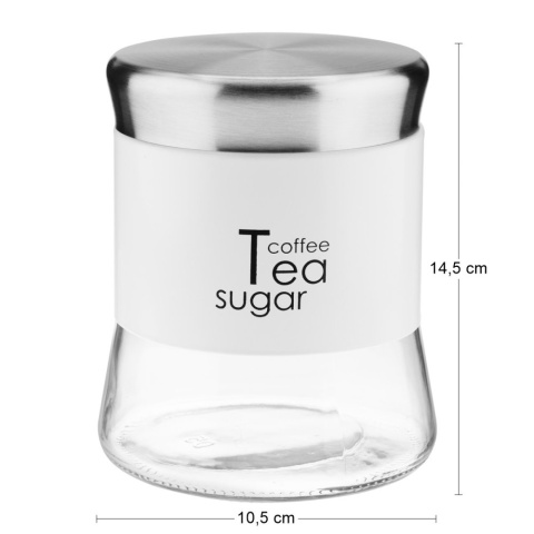 POJEMNIK SZKL. 750ml GRENO 24731 BIAŁY