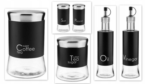 POJEMNIK SZKL. 750ml GRENO 24731 CZARNY