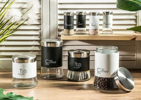 POJEMNIK SZKL. 750ml GRENO 24731 CZARNY