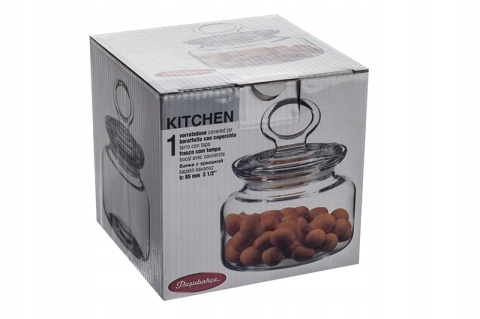 PS-98863-SŁOIK Z POKR.SZKLANĄ 0,5L KITCHEN 64457