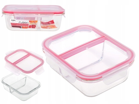 Pojemnik żaroodporny z pokrywą Fusion 950 ml art. 81456 (dzielony)