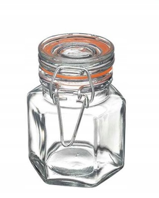 SŁOIK EDO Z KLIPSEM MET.100ml 29356 DISPLAY (12szt)