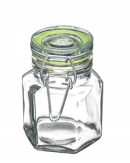 SŁOIK EDO Z KLIPSEM MET.100ml 29356 DISPLAY (12szt)