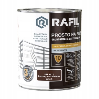 ŚNIEŻKA RAFIL PROSTO NaRdzę Poł RAL8017 0,75L
