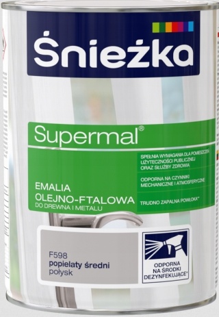 ŚNIEŻKA Supermal popielaty średni F598 0,8L (SKU)