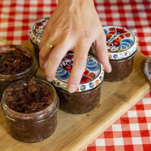 Słoik TO 106ml z kolorową zakrętką fi53- 6szt.