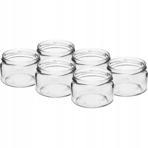 Słoik kawiorowy 200ml fi82/6 z zak. czarna 6szt 132222