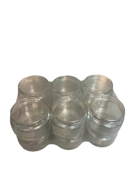 Słoik kawiorowy 200ml fi82/6 z zak. czarna 6szt 132222