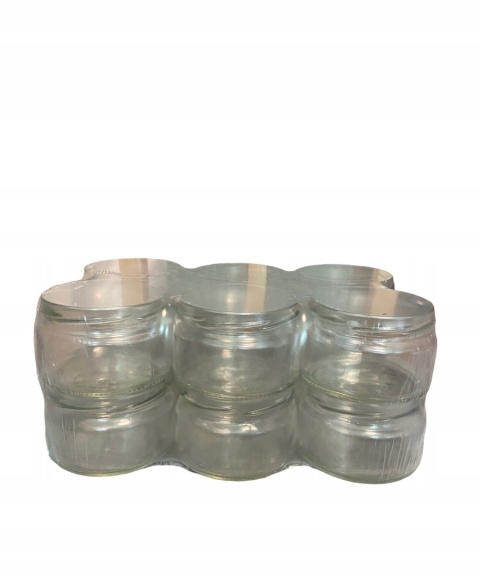 Słoik kawiorowy 200ml fi82/6 z zak. czarna 6szt 132222