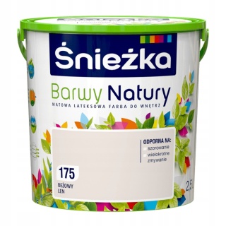 Śnieżka Barwy Natury farba do ścian beżowy len 175 2,5L