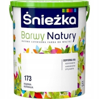 Śnieżka Barwy Natury farba do ścian biały 173 poj. 5,0L