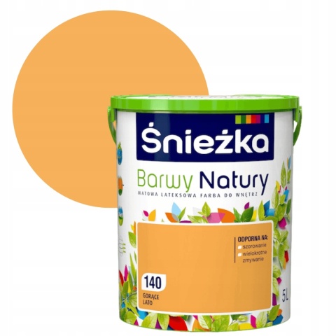 Śnieżka Barwy Natury farba do ścian gorące lato 140 poj. 5,0L