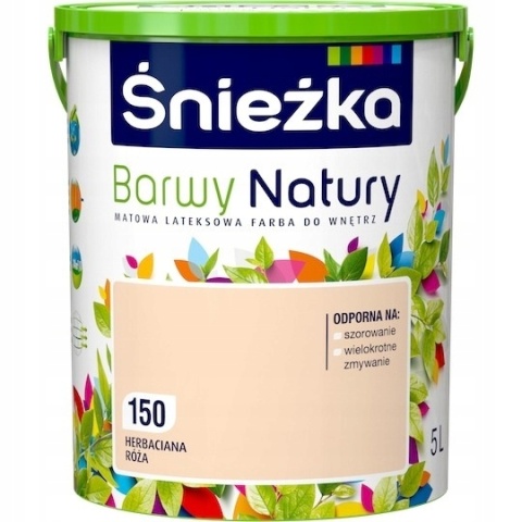 Śnieżka Barwy Natury farba do ścian herbaciana róża 150 5,0L