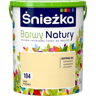 Śnieżka Barwy Natury farba do ścian łany pszenicy 104 5,0L
