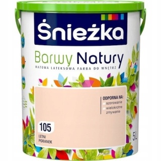 Śnieżka Barwy Natury farba do ścian letni poranek 105 5,0L