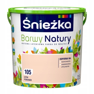 Śnieżka Barwy Natury farba do ścian letni poranek 105 poj. 2,5L