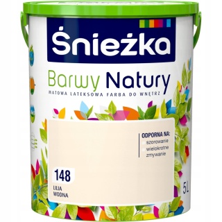 Śnieżka Barwy Natury farba do ścian lilia wodna 148 5,0L