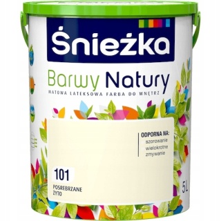 Śnieżka Barwy Natury farba do ścian posrebrzane żyto 101 5,0L