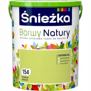 Śnieżka Barwy Natury farba do ścian powiew wiosny 154 poj. 5,0L