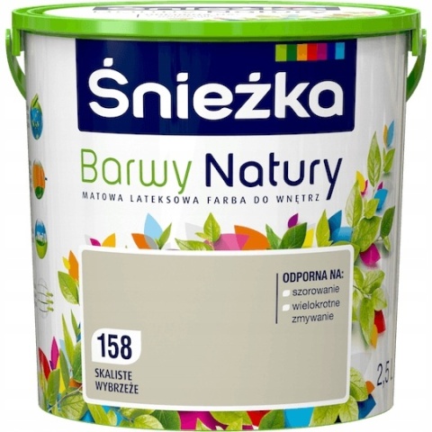 Śnieżka Barwy Natury farba do ścian skaliste wybrzeże 158 2,5L